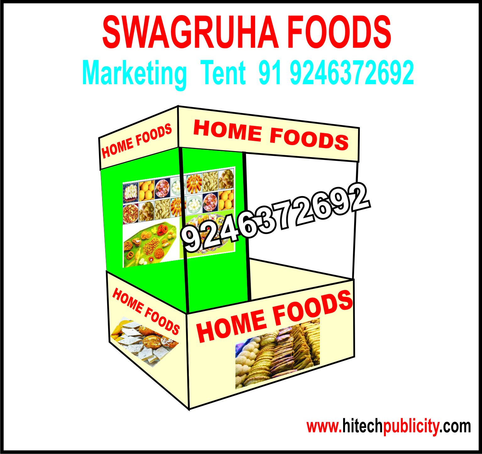 swagruha home foods marketing tent