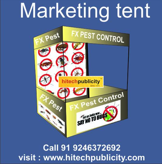 pest control marketing tent