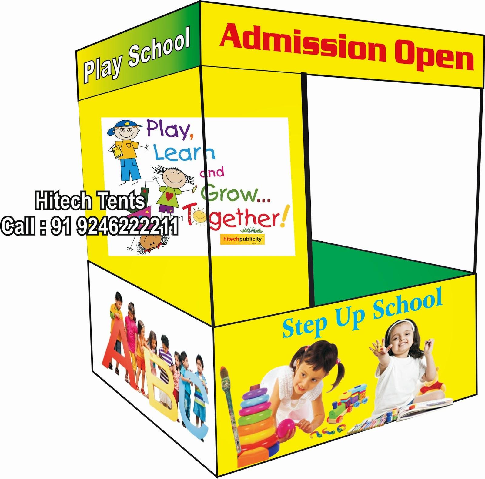 Play School Marketing Tent