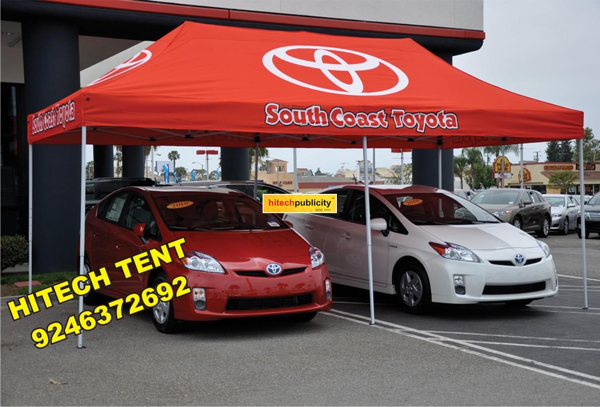 car dealer sales marketing demo tent advertising