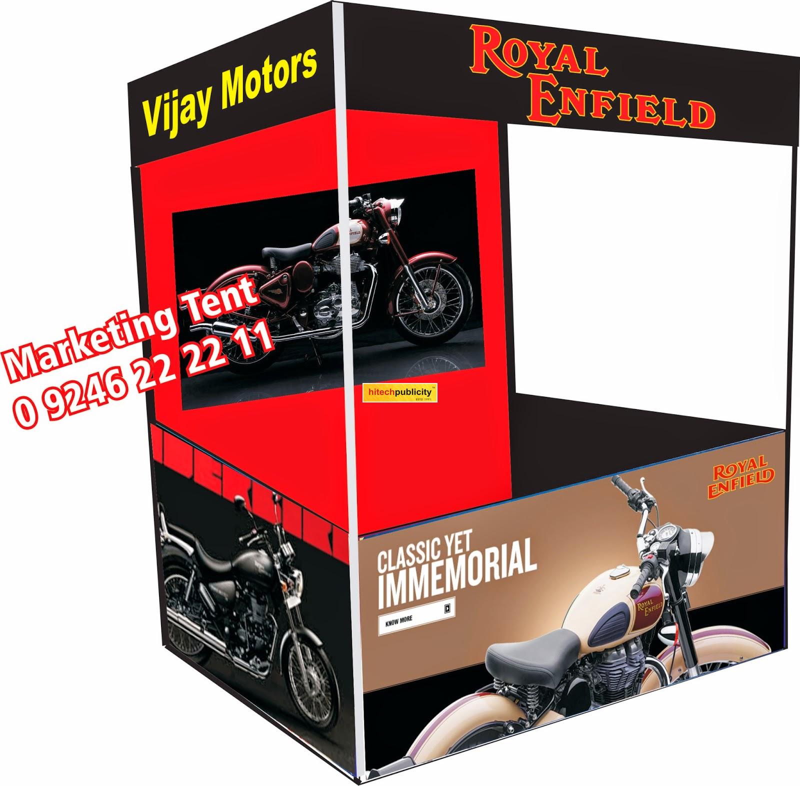 Royal Enfield demo tent