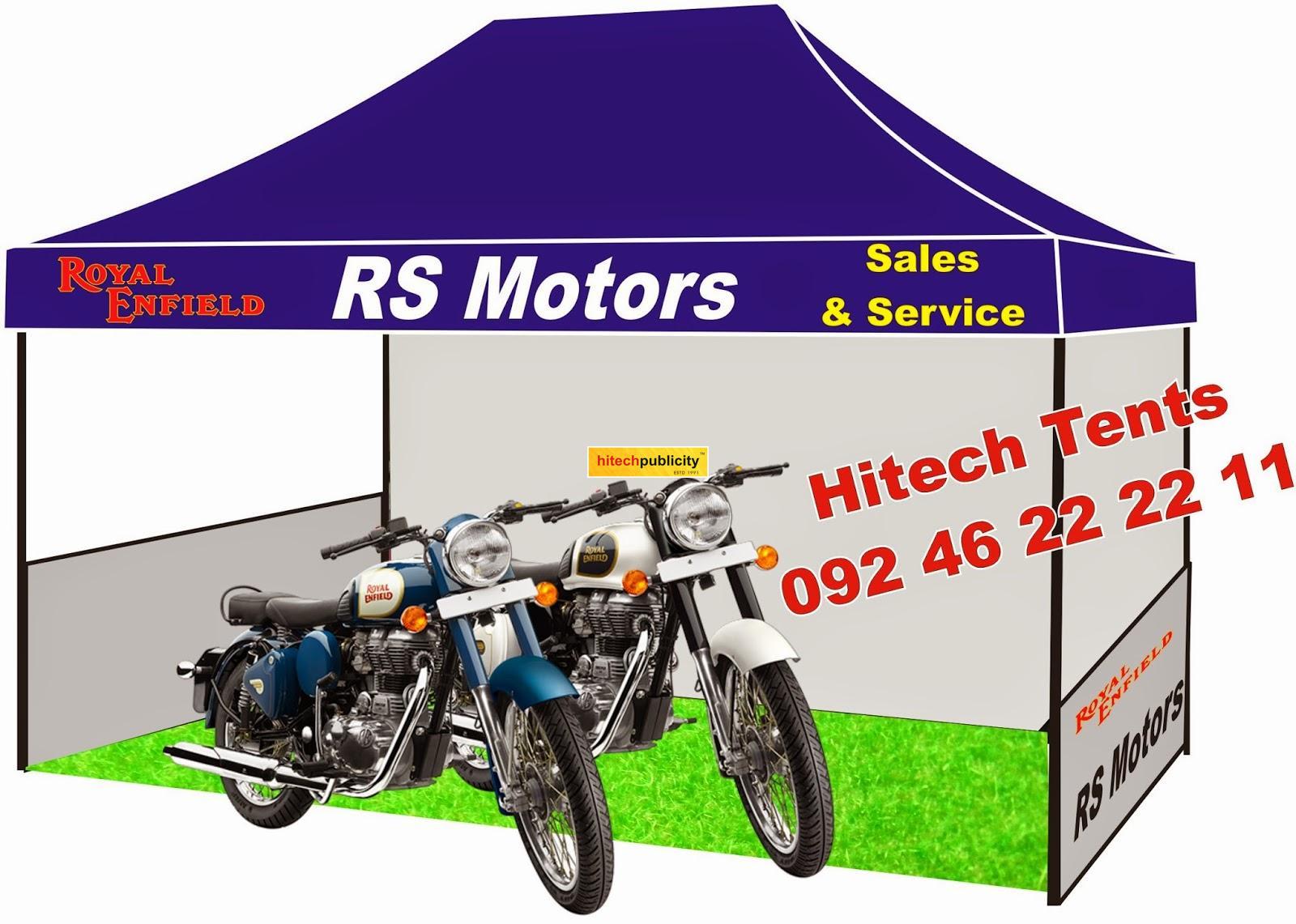 Royal Enfield marketing tent