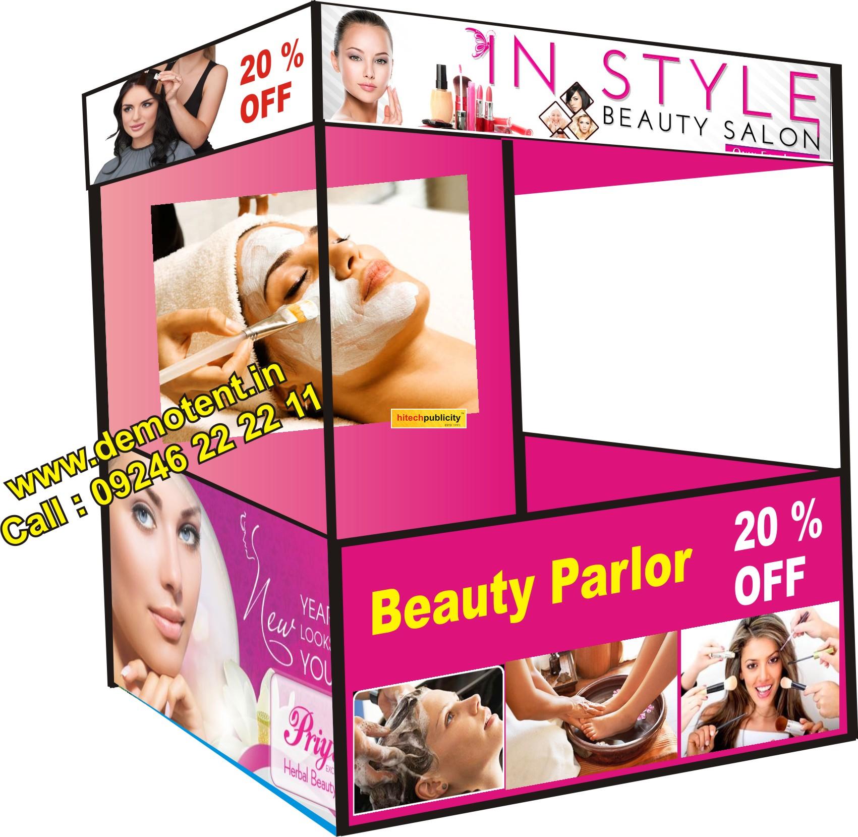 Beauty Parlour Publicity Tents