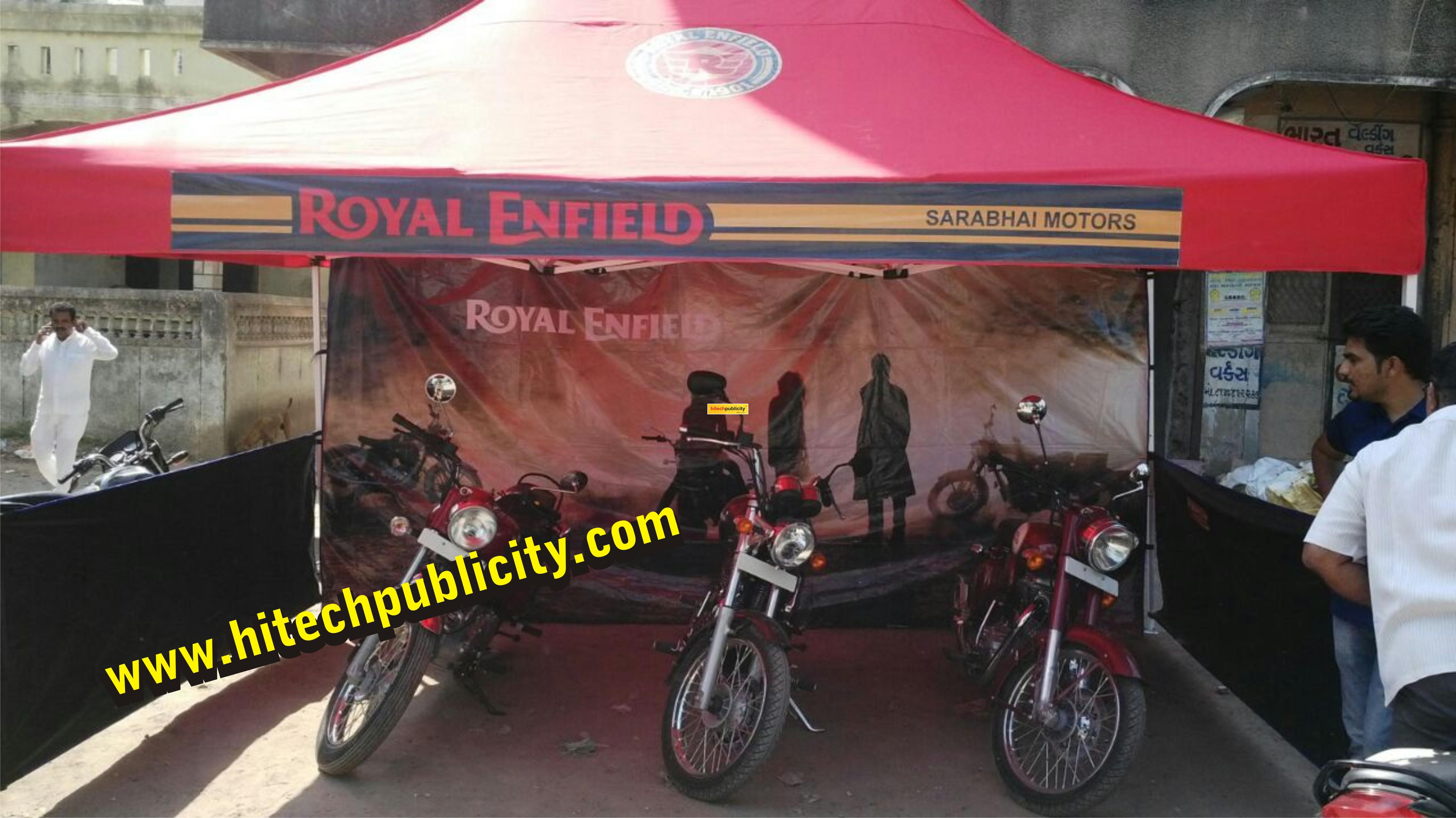 Royal Enfield Bike Display Tents