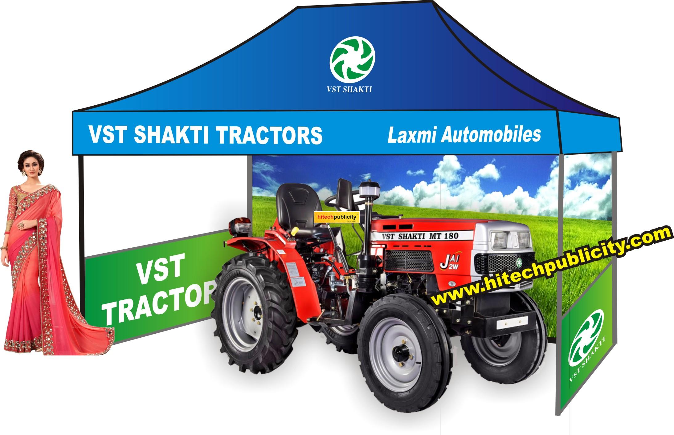 VST Tractor Marketing Tents