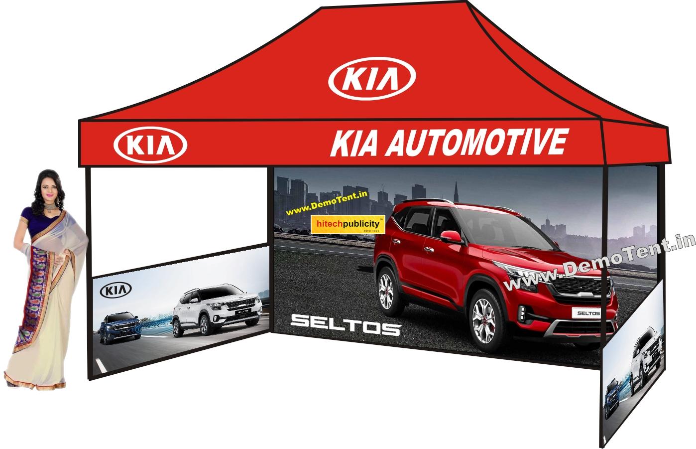 kia demo tents