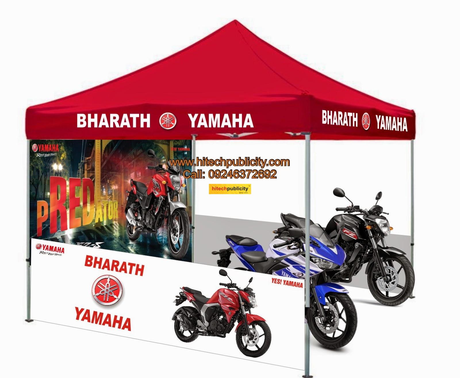 Canopy tent for Yamaha Bike dealer