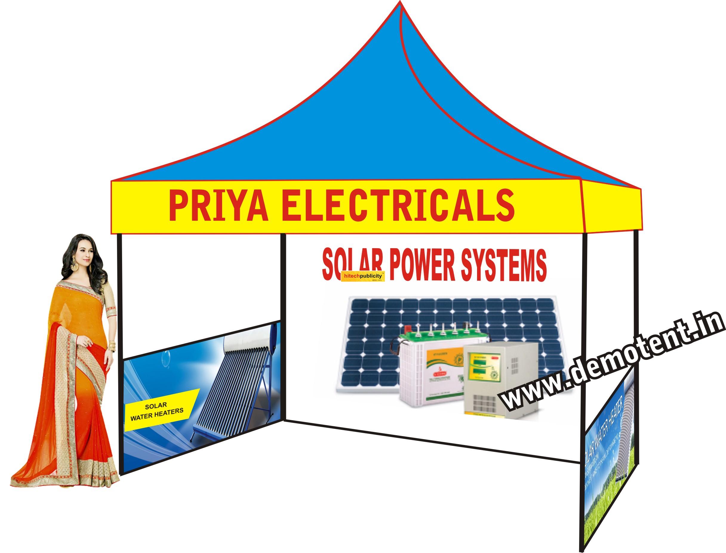 Demo Tent Suppliers For Solar Power systems